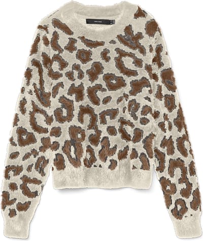 VERO MODA - VMJUNGLE LS O-NECK PULLOVER BOO - Dames - Gebreide truien