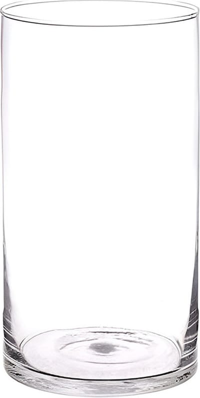 Bellatio flowers & plants Vaas - cilinder - transparant - glas - 16 x 30 cm - bloemenvaas