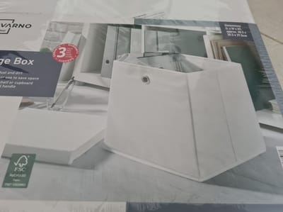 Livarno home Opbergbox - Incl Deksel - 30.5x30.5x29.5cm - Wit - Max 6kg