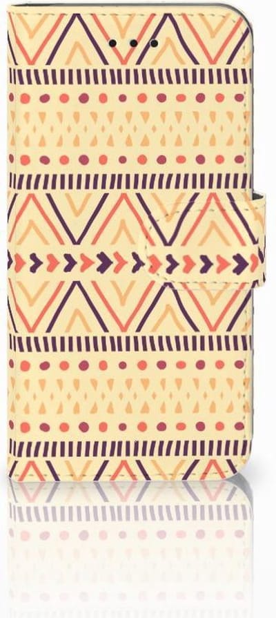 Boekhoesje voor Apple iPhone X | Xs Telefoon Hoesje Aztec Yellow