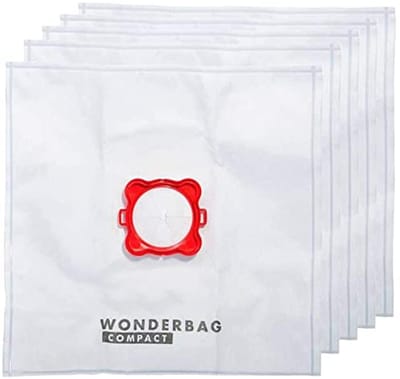 Compacte stofzuigerzakken 5-pack voor stofzuiger, 3 liter, lichtgewicht en hoge filtratie