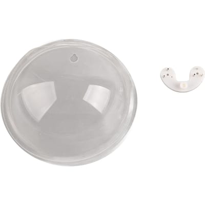 Mini Bol à Poisson Suspendu Transparent Mural Acrylique Aquarium Décoration 15cm white