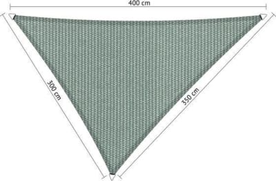 Shadow Comfort® Ongelijkzijdige Schaduwdoek - UV Bestendig - Zonnedoek - 300 x 350 x 400 CM - Country Blue