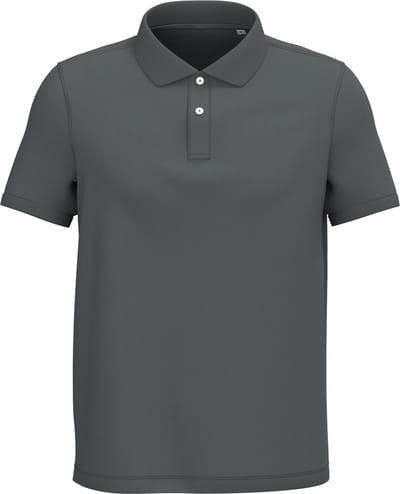 Native Spirit Ecologische herenpolo in piquétricot NS207 - Iron Grey - 3XL