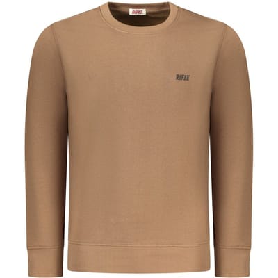 Rifle Marrone Katoenen Heren Sweater