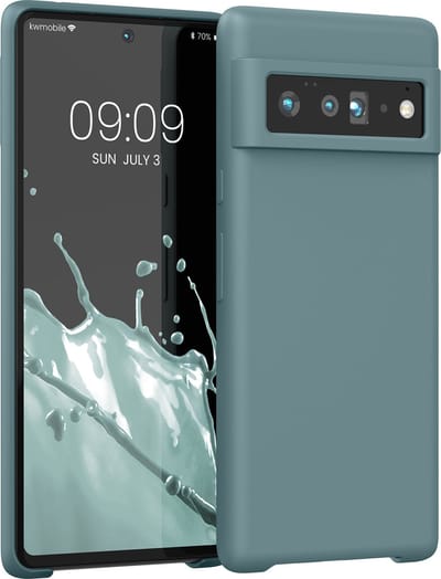 kwmobile telefoonhoesje geschikt voor Google Pixel 6 Pro - Hoesje met siliconen coating - Smartphone case in Arctische nacht