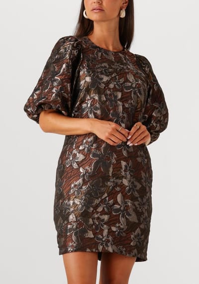 Notre-V Nv-giselda Dames - Jurk - Bronskleurig - Maat XS