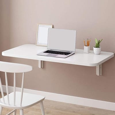 Wandmontage Tafel - Klaptafel Bureau - Ruimte Besparen - Inklapbaar Ontwerp - 100x30cm - Zwart