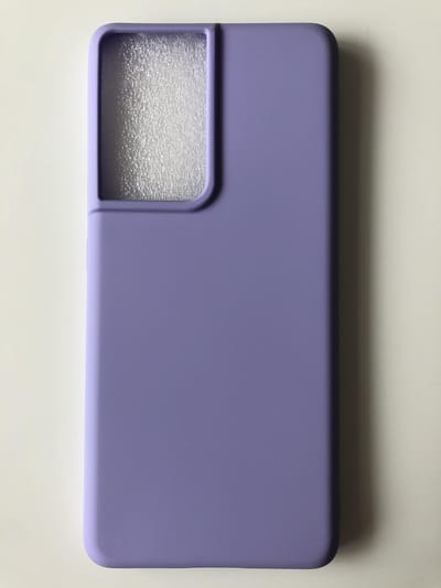 Siliconen Hoesje Geschikt voor Samsung Galaxy S21 Ultra -TPU/Siliconen Back Cover Lila