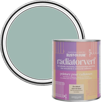 Rust-Oleum Blauw Radiatorverf Zijdeglans - Kustblauw 750ml