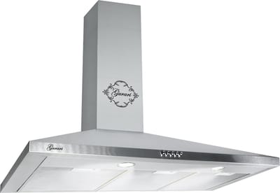GURARI Wandafzuigkap GCH C 147 IS 90 N+Koolfilter, Afzuigkap 90 cm, roestvrij staal, 1000m³/h, zeer krachtige afzuiging