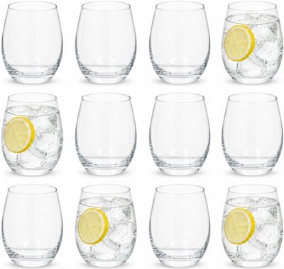 Excellent Houseware Drinkglazen Eclipse - 12x stuks - glas - 570 ml - water - frisdrank - sapjes - cocktails