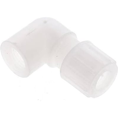 10x8mm & G1/4'' PVDF L-Vorm Knelfitting Binnendraad 10bar