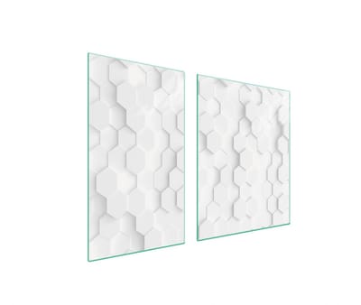 TMK ArtDeko - Snijplank - 100x52 cm - Bepaald glas - Wit - Anti-slip, Antibacterieel