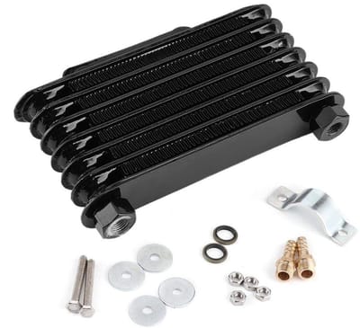 SPHProducts - Oliekoeler - Universele motor - Eenvoudige installatie - 7 rijen - Geschikt voor 125-250 motorfiets - Kleur zoals afgebeeld - Dirt bike