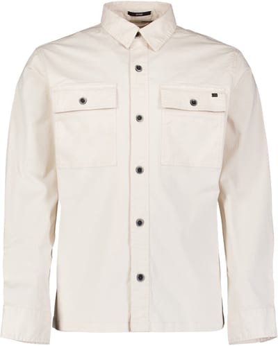 Twill stretch overshirt