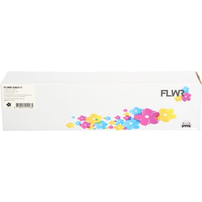 FLWR - Toner / 44574702 / Zwart - Geschikt voor Oki