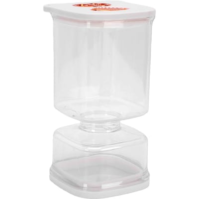 Bocal à Cornichons 25 oz Facile à Nettoyer Séparateur de Liquide pour Cornichons Olives Contenant avec Fourchettes Couvercle Hermétique pour la Cuisine L