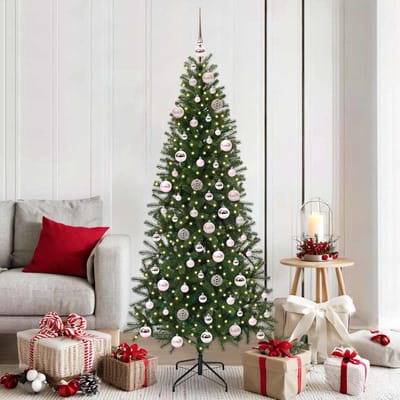vidaXL - Kunstkerstboom - Groen - 180 - cm - PE - en - PVC