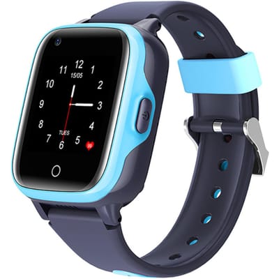 LT41 4G enfants montre d'appel intelligente Chat vidéo LBS GPS SOS WiFi moniteur caméra IPx7 étanche horloge Smartwatch avec emplacement pour carte SIM bleu