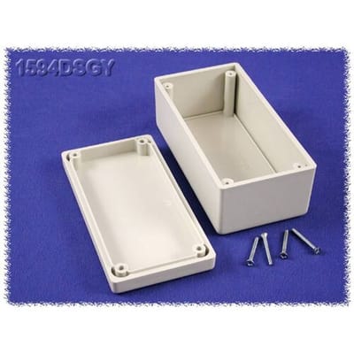 Hammond Electronics 1594DSGY Universele behuizing 131 x 66 x 55 ABS Grijs 1 stuk(s)