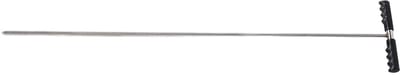 Dailygoods- Bodemsondestaaf Roestvrij Staal - Verstelbare Aardstang - T-handgreep - Penetratieve Punt - 81-122 cm - Veelzijdige Toepassingen - Grondboor