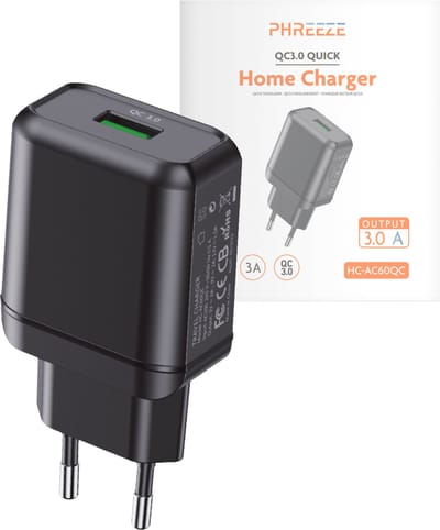 Quick Charge Oplaadstekker Oplader voor S21/S20/S10/A51/A53/S22/A13/A50/S9/A52 - Gecertificeerde usb Adapter met Quick Charge 3.0 - 18w usb Snellader