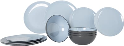 Gimex - Vivid Line - Servies - Blauw - 12-Delig