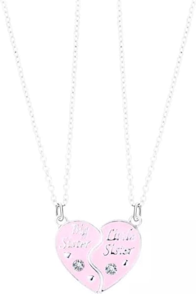 Akyol - zussen ketting - ketting zus - ketting voor 2 - zusjes ketting - big siter - little sister - zusjes - zussen - familie ketting - ketting voor je dochters - 2 dochters - 2 zusjes
