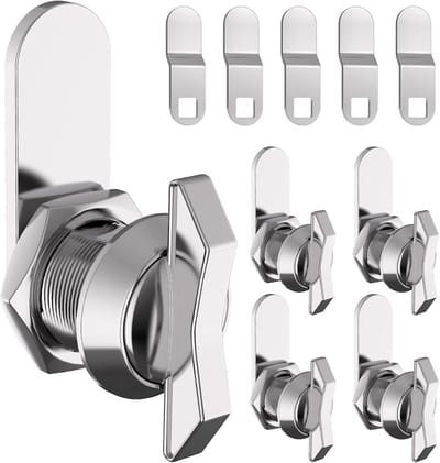 Draai Deurslot - Sleutelloos Slot - Kasten Beveiligen - Duim Bediening - 5/8 Inch - Chroom