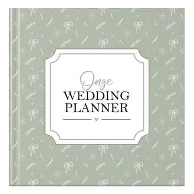 Fyllbooks - Wedding Planner Invulboek - Geschikt voor alle Koppels - Bruiloft Planner, Huwelijksplanner - Olijfgroen