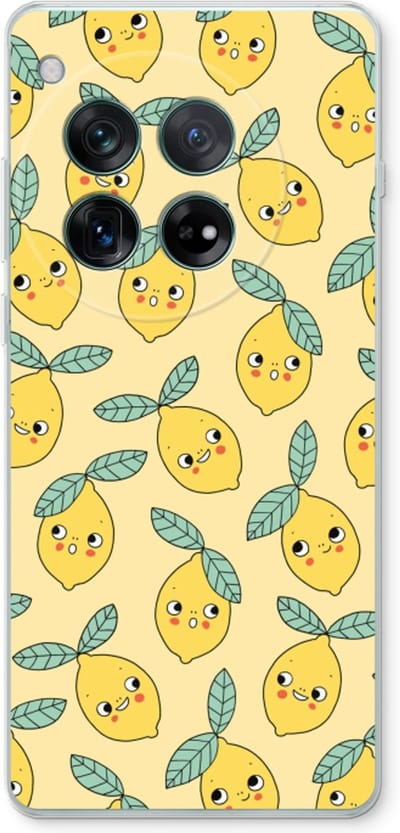 Case Company® - Hoesje geschikt voor OnePlus 12r hoesje - Citroenen - Soft Cover Telefoonhoesje - Bescherming aan alle Kanten en Schermrand