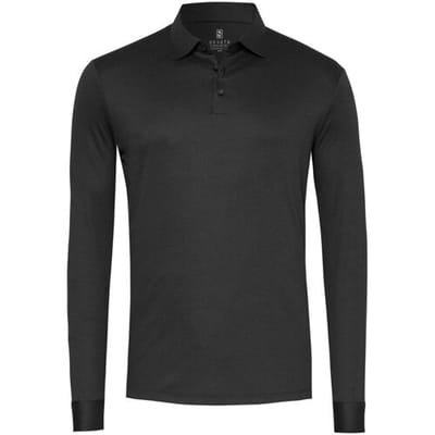 Desoto Polo Essential Kent Long Sleeve Zwart / male
