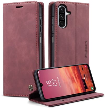 CaseMe Hoesje - Geschikt voor Samsung Galaxy A17 Hoesje - CaseMe 013 Book Case - Bordeaux