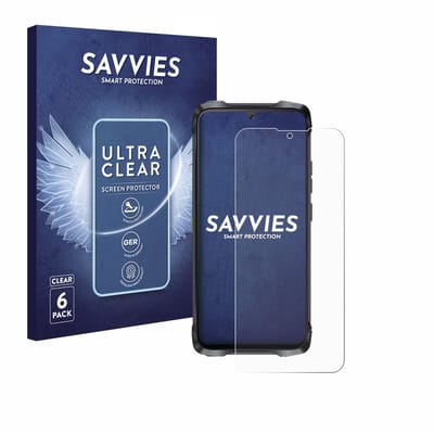Savvies - Screenprotector voor Cubot King Kong Power 3 - Folie Beschermfolie transparant 6 Stuks