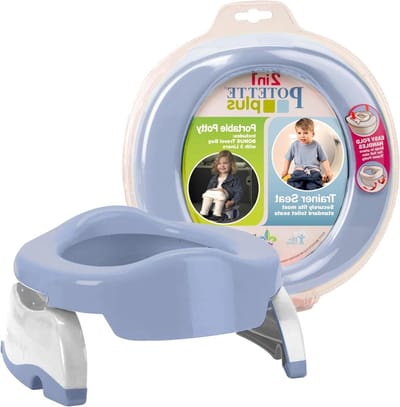 Draagbare Potty Trainer - Reis Potty Stoel - Zindelijkheidstraining - 2-in-1 Functie - Tot 50 lbs - Misty