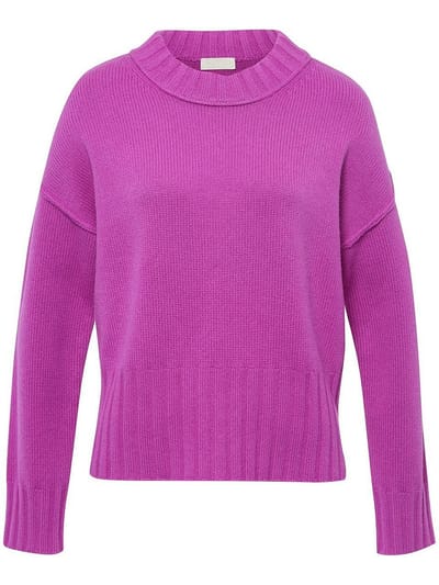 Trui ronde hals en lange mouwen Van Peter Hahn pink