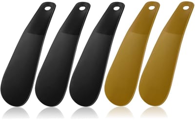 Dailygoods- Schoenentrekker 5 Stuks - Kunststof - Duurzaam - Flexibel - Klein - Ideaal voor Ouderen/Zwangere Vrouwen - Schoenlepel