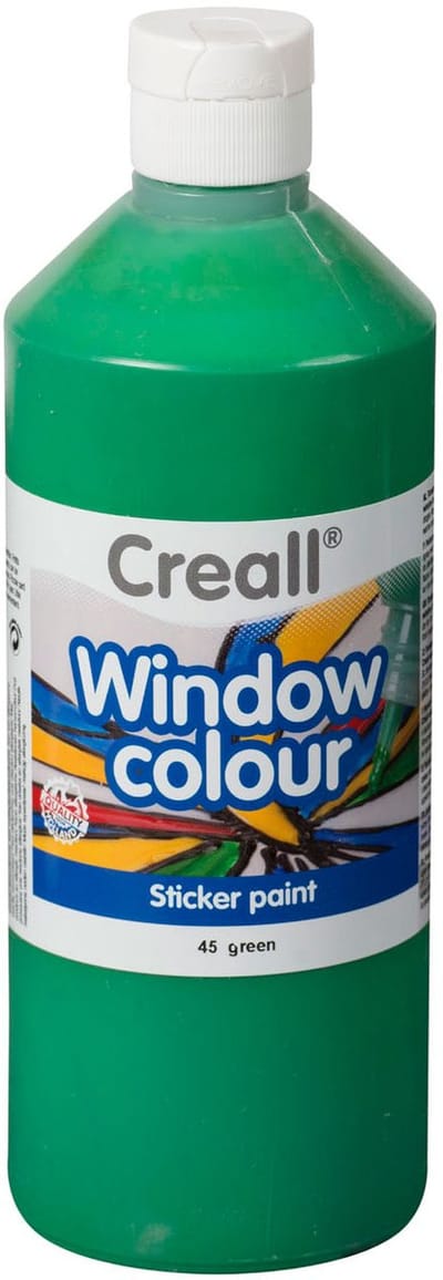 Creall raamverf groen - glasverf voor kinderen en volwassenen 500ml.