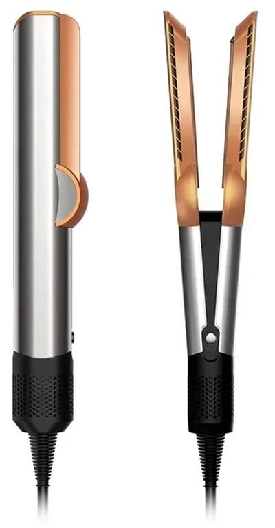 Lucht Stijltang - Air Straightening - 2 in 1 - Föhn & Stijltang - 80° tot 140° - Koele Lucht Functie - Wet to Dry Stijlen - Zilver - Brons
