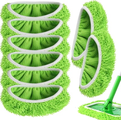 8 herbruikbare microvezel vloerdoeken voor Swiffer Sweeper Mop - geschikt voor droog en vochtig dweilen