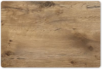 Placemats 45x30 cm - Placemat kunststof - 1 stuk - Hout - Bruin - Houtlook - Borden onderleggers - Decoratie voor op tafel - Keuken tafeldecoratie accessoires - Vinyl onderlegger - Tafelversiering
