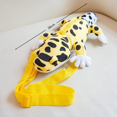 38cm Simulatie Luipaardgekko Pluche Kussen Zacht Knuffeldier Pop Realistisch Huisdecor Schattig Dierenspeelgoed Voor Kinderen Jongens Cadeau yellow