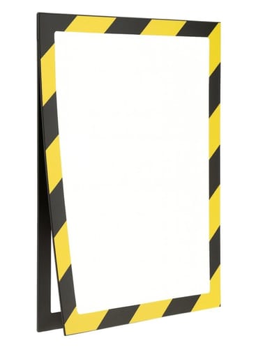 A3 Magneetlijst / Geel-Zwarte Magneetframe / Magnetische Display - MagFrame-A3-Zwart-Geel