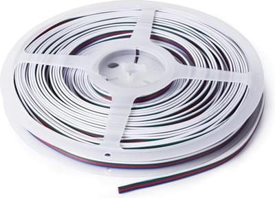 Velleman RGB-KABEL VOOR LEDSTRIPS - 4-ADERIG - 25 m (4 x 0.33 mm²)