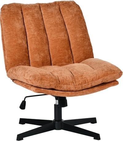 MEUBLES COSY Draaifauteuil – chenille kruisvoet – papaja