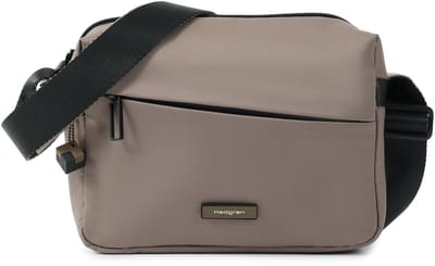Hedgren Neutron M – Crossbodytas Medium – Water- en stofafstotend – Verstelbare schouderriem – Met sleutelhaak – Polyester - Morel