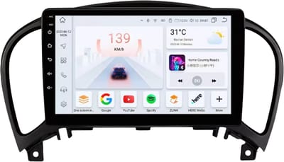 Autoradio met bluetooth - Carplay - Geschikt voor Apple en Android - Stereo - Navigatie - Navigatiesysteem auto - Voor Nissan Juke YF15 (2010-2014)
