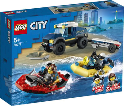 LEGO City Elite politieboot transport 60272 bouwset (166 onderdelen)