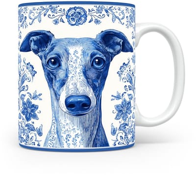 Mok Greyhound Beker voor koffie of tas voor thee, cadeau voor dierenliefhebbers, moeder, vader, collega, vriend, vriendin, kantoor, opa, oma, hond, kerst, sinterklaas, verjaardag